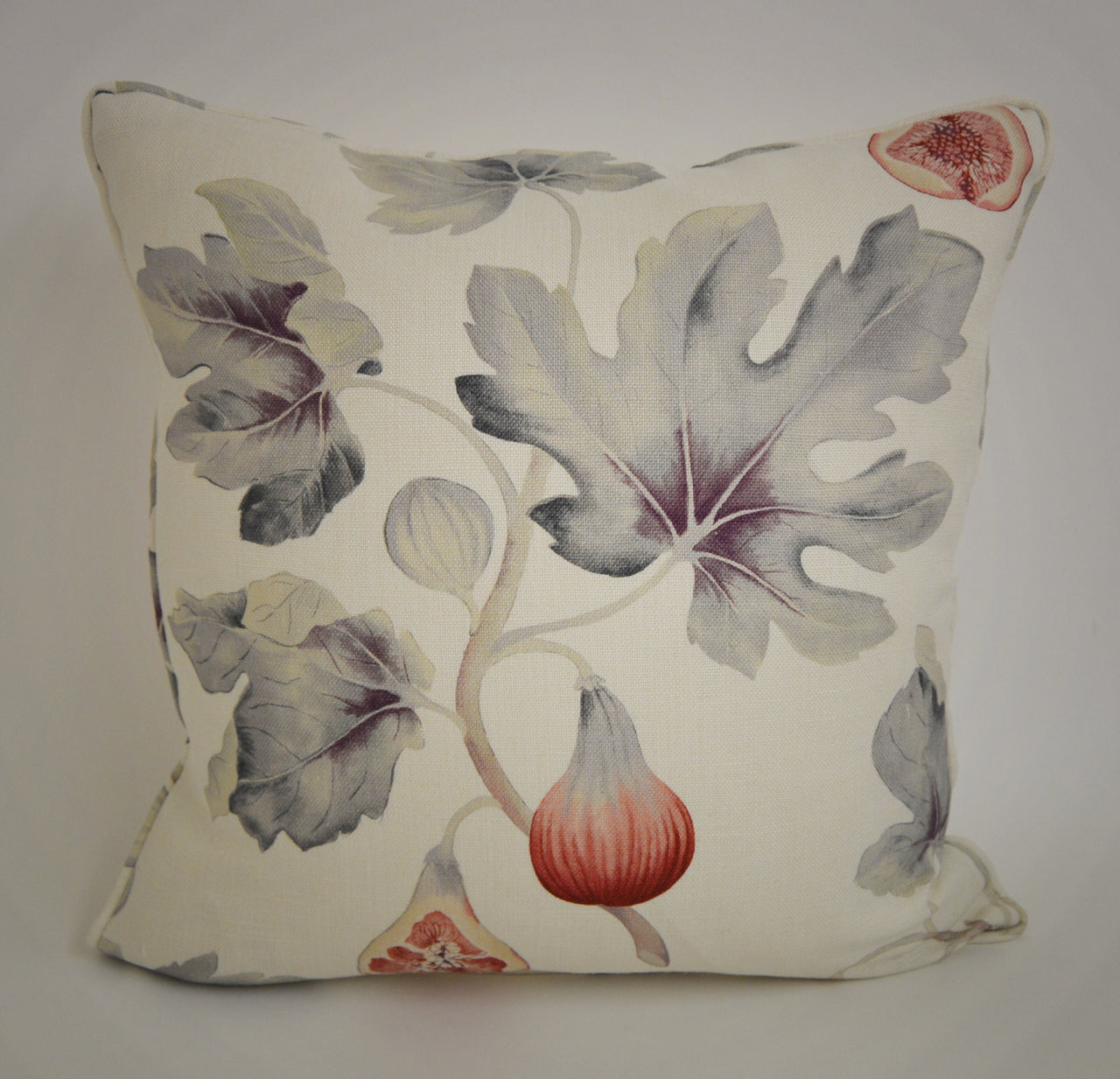 Sanderson - Harvest Fig - Chalk / Orchid - Cushion Cover Throw Pillow Designer Home Decor