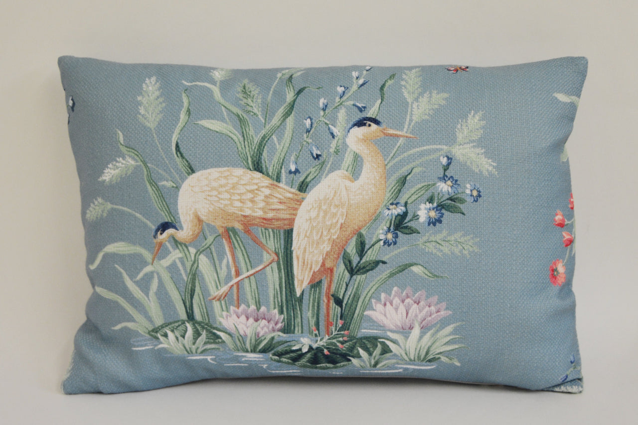 Iliv - Waterbirds - Cobalt Cushion Covers - Pillow Throws  Beautiful Fabric Many Sizes Available