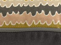 Thumbnail for Scion - Hetsa - Parchment / Blush / Toffee - Cute Horizontal Squiggle Cushion Cover Handmade Throw Pillow Designer Home Decor