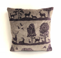 Thumbnail for Voyage - Aviemore - Damson - Sumptuous Scottish Highland Velvet Cushion Cover - Handmade Throw Pillow Designer Home Decor