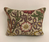 Thumbnail for William Morris - Pink & Rose - Manilla / Wine - Cushion Cover Throw Pillow Designer Home Decor