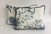 Thumbnail for Designers Guild - Winter Palace - Indigo - Contrast Piped Stunning Cushion Cover Throw Pillow Designer Home Decor