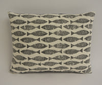 Thumbnail for Scion - Samaki - Gull - Playful Textured Fish Cushion Cover - Handmade Throw Pillow - Designer Pillow Cover Home Decor