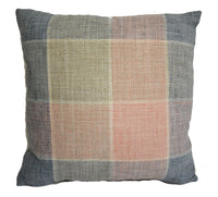 Thumbnail for Voyage - Thornbury - Blush - Beautifully Bold Striped Cushion Cover - Soft Hazy Herringbone Detail - Handmade Throw Pillow Designer Home