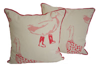 Thumbnail for Clarke & Clarke - Jemima - Pink - Stunning Embroidered Cushion Cover Throw Pillow Designer Home Decor