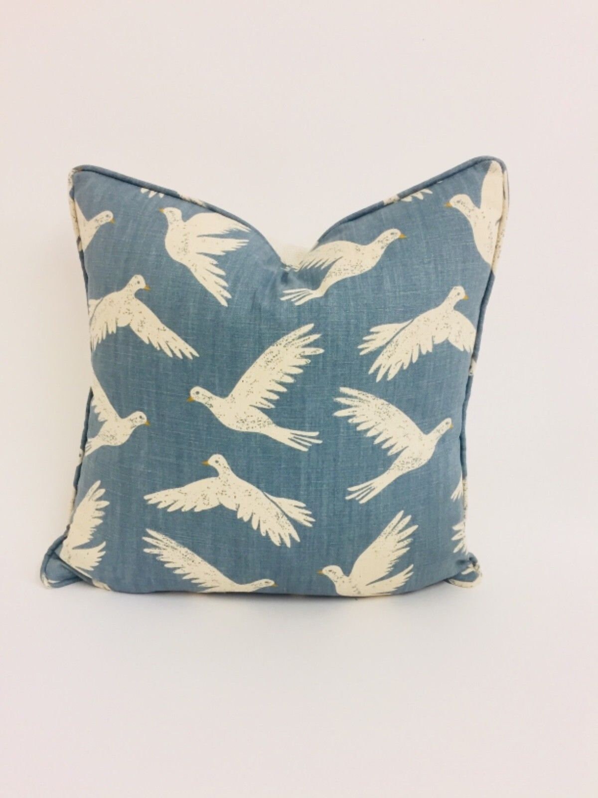 Sanderson - Paper Doves - Denim - Stunning Designer Cushion Cover Throw Pillow Home Decor