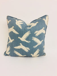 Thumbnail for Sanderson - Paper Doves - Denim - Stunning Designer Cushion Cover Throw Pillow Home Decor