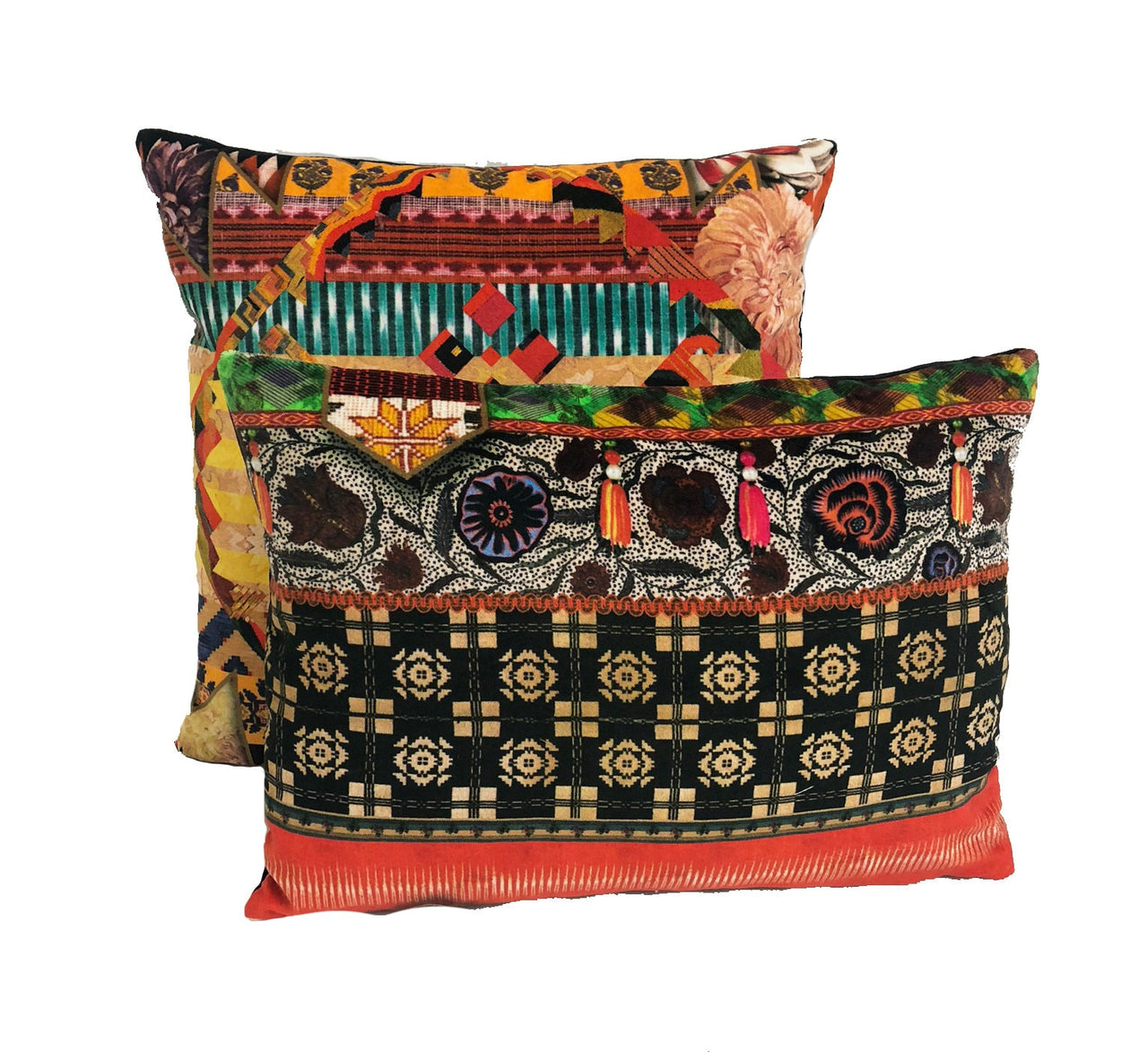 Designers Guild / Christian Lacroix - Frida Santa Arlequin - Cushion Cover Throw Pillow Designer Home Decor