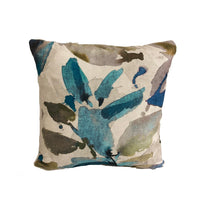 Thumbnail for Prestigious - Azzuro - Lagoon - Abstract Faux Suede Floral Cushion Cover - Handmade Throw Pillow Designer Home Decor