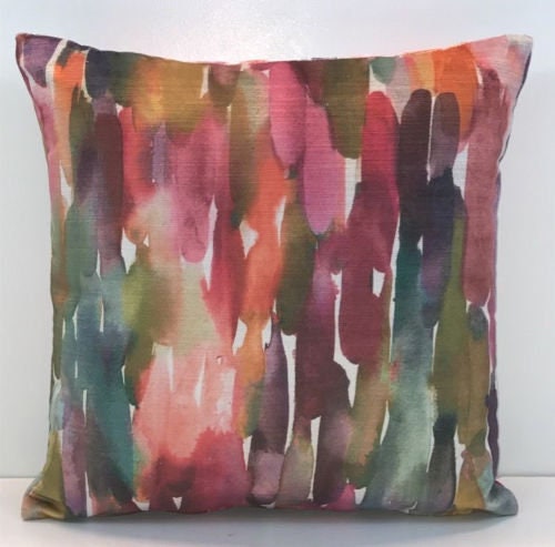 Voyage - Azima - Grenadine - Stunning Iridescent Velvet Cushion Cover Throw Pillow Designer Home Decor