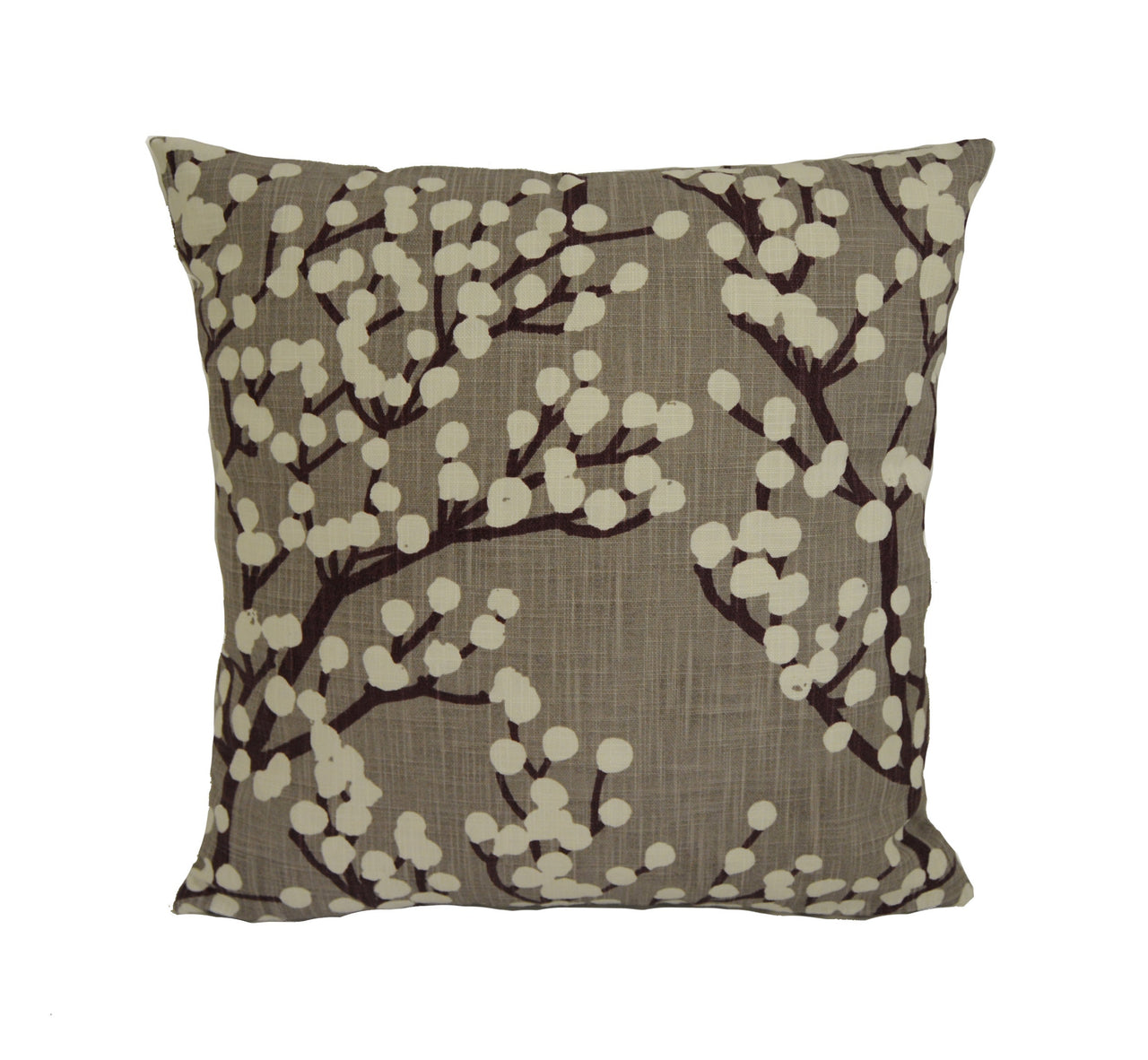 Ashley Wilde - Henning - Berry - Simplistic Floral Scandi Tree Designer Cushion Cover - Luxury Throw Pillow - Handmade Home Decor