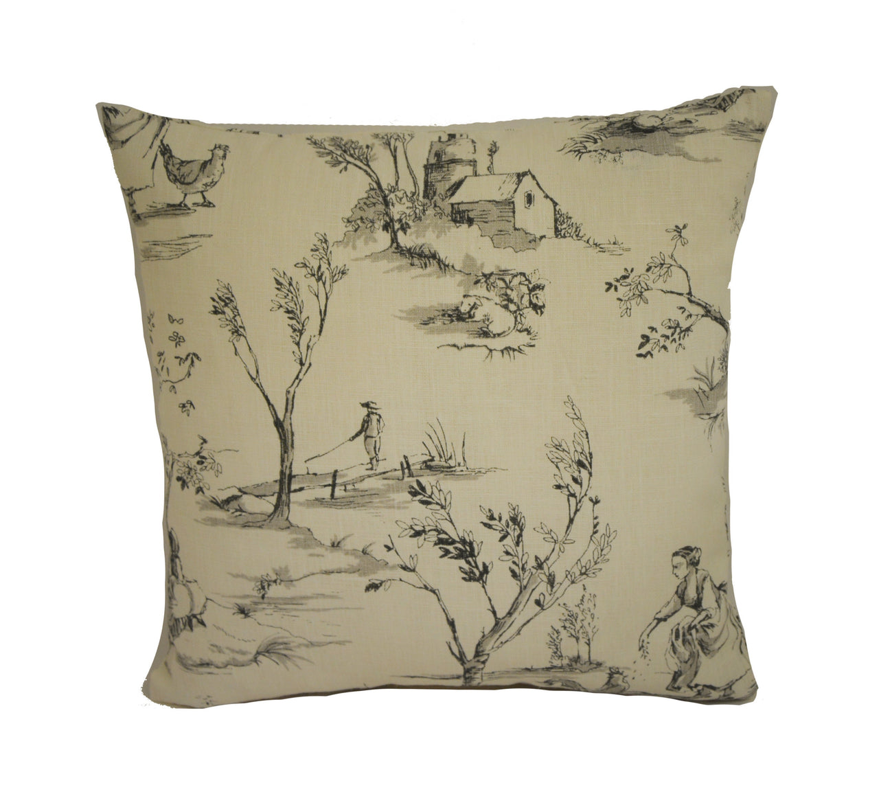 Clarke & Clarke - Helena - Charcoal - Cushion Cover Pillow Throw