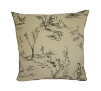 Thumbnail for Clarke & Clarke - Helena - Charcoal - Cushion Cover Pillow Throw