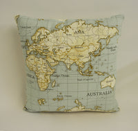 Thumbnail for Fryetts - Maps - Duckegg - Cushion Cover Throw Pillow