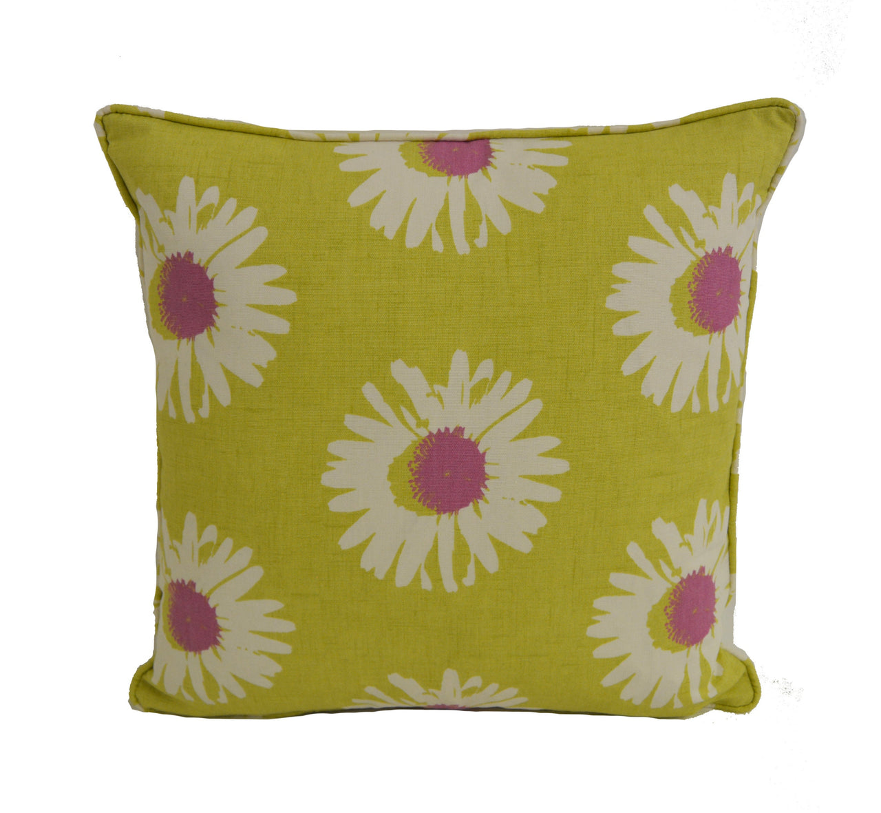 Studio G - Capri - Berry - Lovely Self-Piped Daisy Cushion Cover Throw Pillow Designer Home Decor