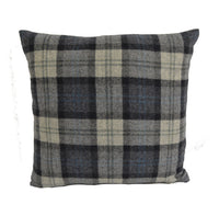 Thumbnail for Art Of The Loom  - Oban Plaid - Bayside Blue - Timeless Versatile Sustainable Wool Designer Cushion Cover - Luxury Throw Pillow - Handmade