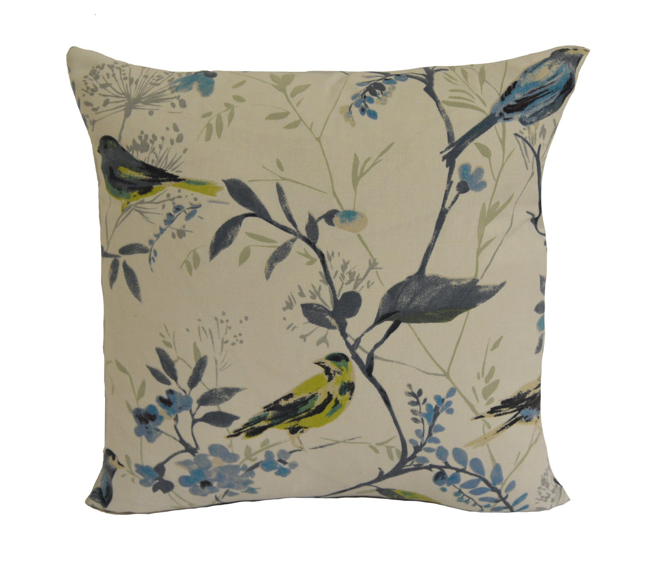 Prestigious - Birdsong - Larkspur - Wonderful Trailing Leaves & Birds Cushion Cover - Handmade Throw Pillow Designer Home Decor