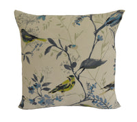 Thumbnail for Prestigious - Birdsong - Larkspur - Wonderful Trailing Leaves & Birds Cushion Cover - Handmade Throw Pillow Designer Home Decor