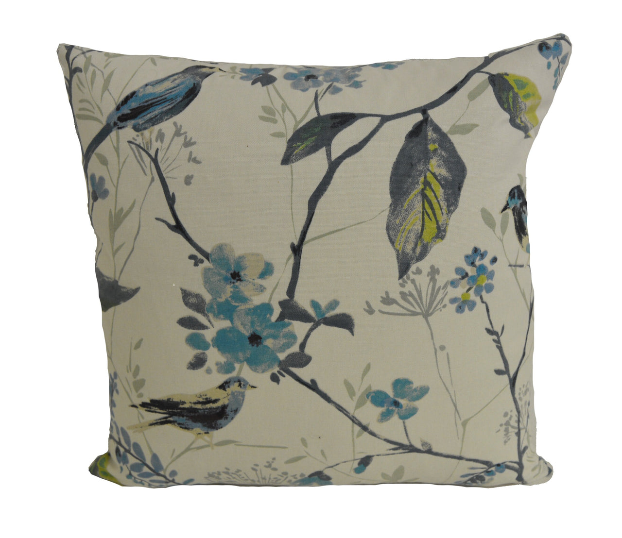 Prestigious - Birdsong - Larkspur - Wonderful Trailing Leaves & Birds Cushion Cover - Handmade Throw Pillow Designer Home Decor