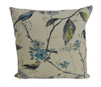 Thumbnail for Prestigious - Birdsong - Larkspur - Wonderful Trailing Leaves & Birds Cushion Cover - Handmade Throw Pillow Designer Home Decor