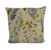 Thumbnail for Voyage - Kenton - Skylark - Intricate Hand-Painted Watercolour Leaves Cushion Cover - Handmade Throw Pillow Designer Home Decor