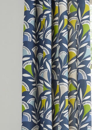 Scion Fabric - Noukku  - Mist/Kiwi/Midnight - Made to Measure Curtains + buy by the metre