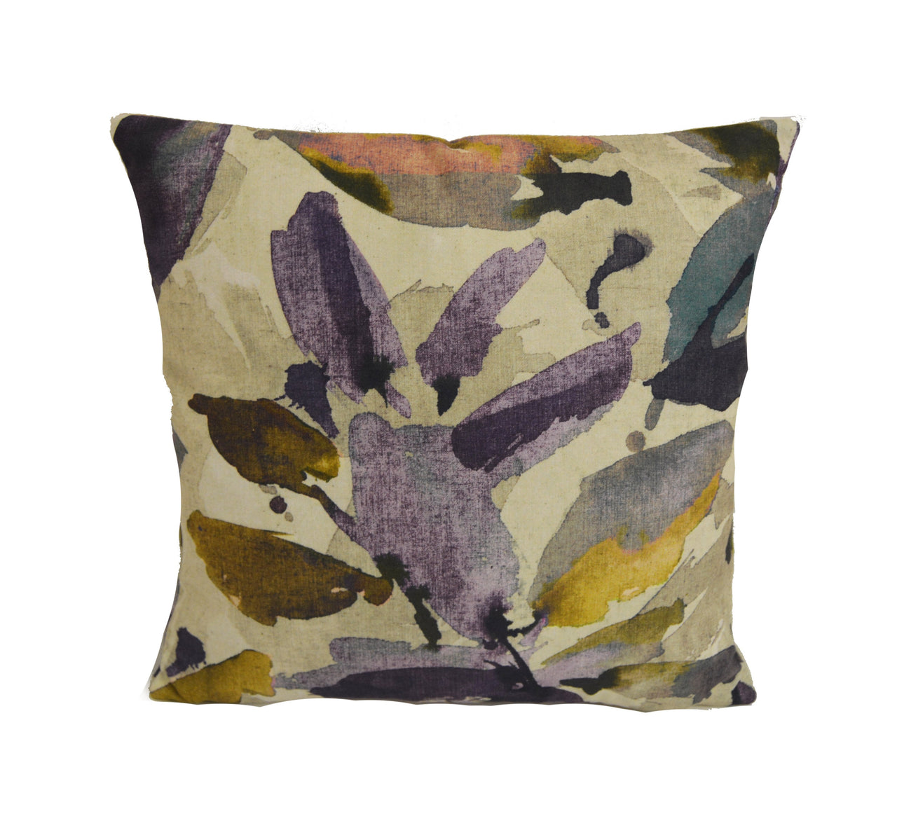 Prestigious - Azzuro - Orchid - Abstract Faux Suede Floral Cushion Cover - Handmade Throw Pillow Designer Home Decor