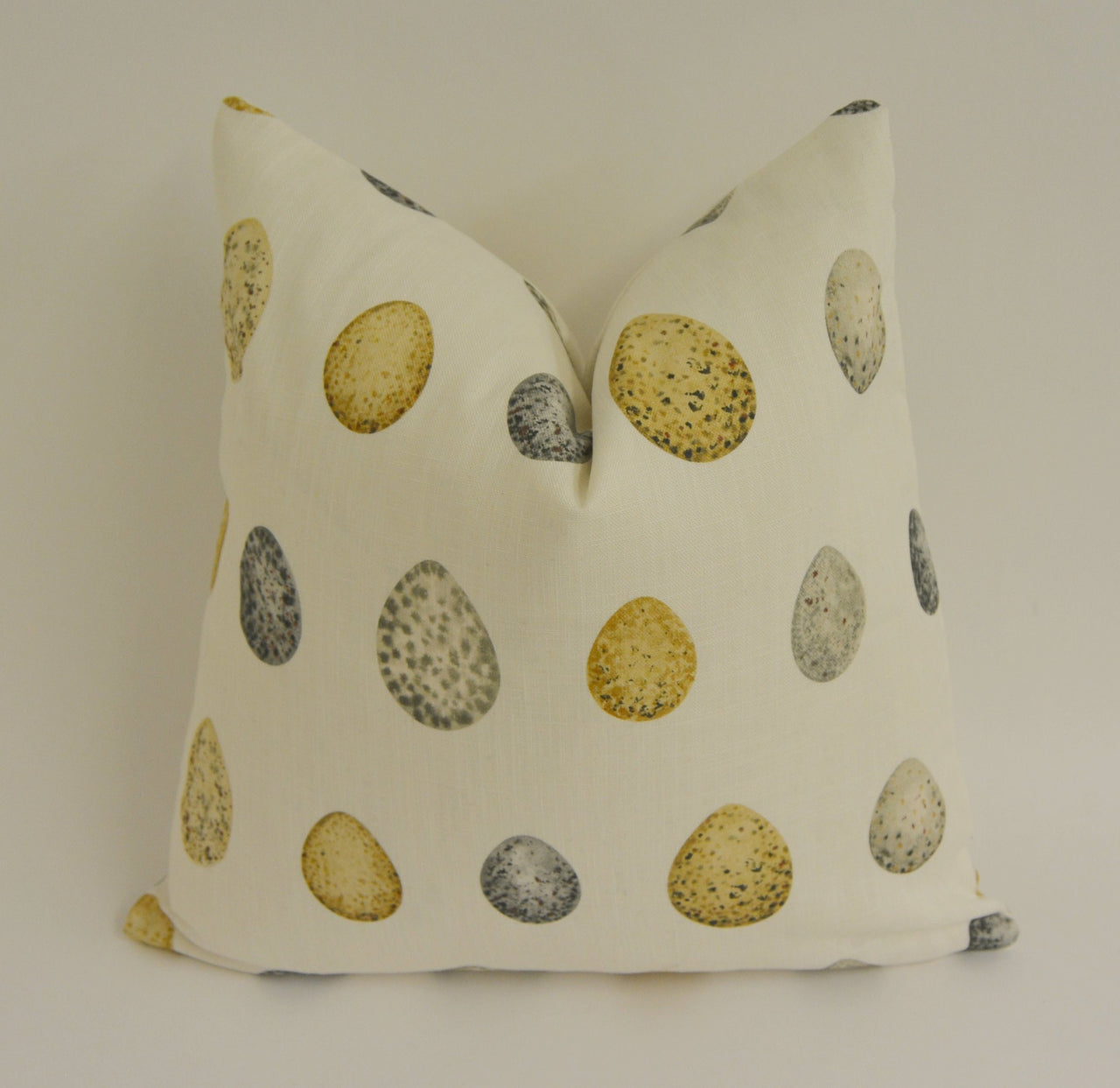 Sanderson - Nest Egg - Corn / Graphite - Cushion Cover Throw Pillow Designer Home Decor