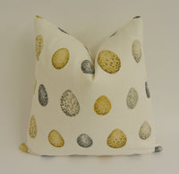 Thumbnail for Sanderson - Nest Egg - Corn / Graphite - Cushion Cover Throw Pillow Designer Home Decor