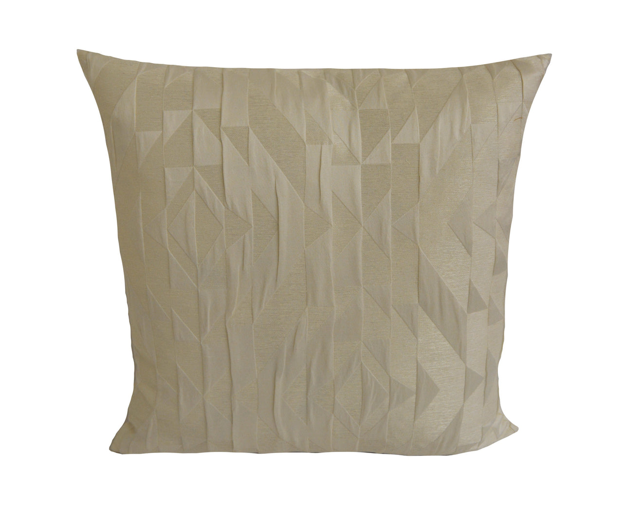 Ashley Wilde - Megumi - Pearl - Stylish Embossed Metallic Geometric Designer Cushion Cover - Luxury Throw Pillow - Handmade Home Decor