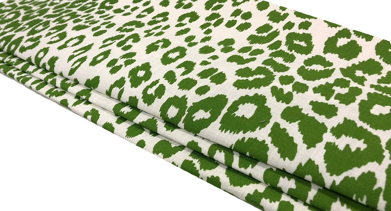 Schumacher - Iconic Leopard II - Green -  Made To Measure Professionally Made Roman Blind