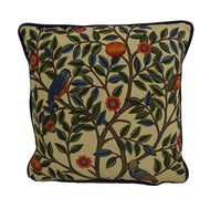 Thumbnail for William Morris - Kelmscott Tree - Woad / Wine - Classic English Designer Cushion Cover - Luxury Throw Pillow - Handmade Home Decor