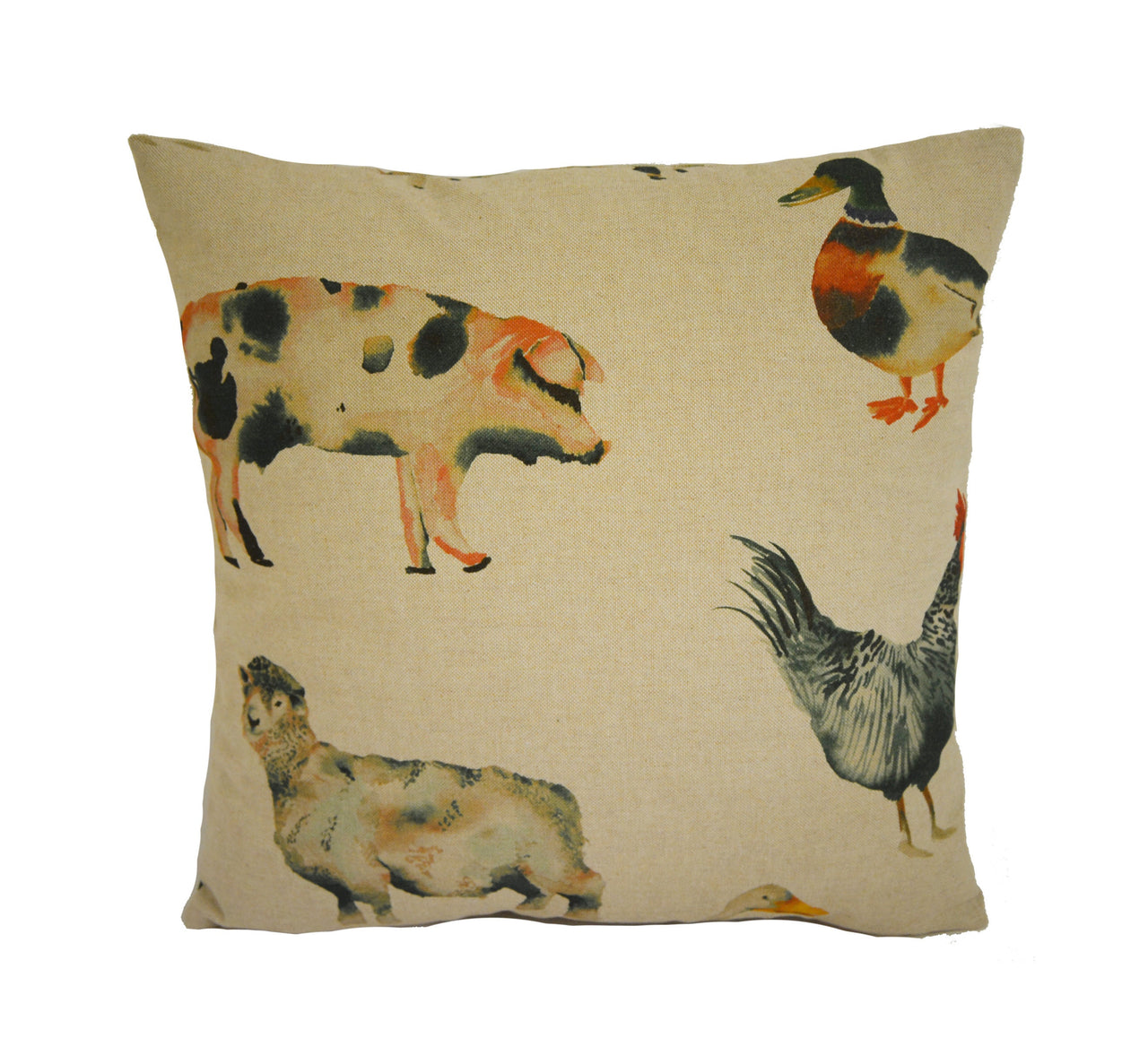 Studio G - On the Farm - Linen - Lovely Farmhouse Cushion Cover Throw Pillow Designer Home Decor