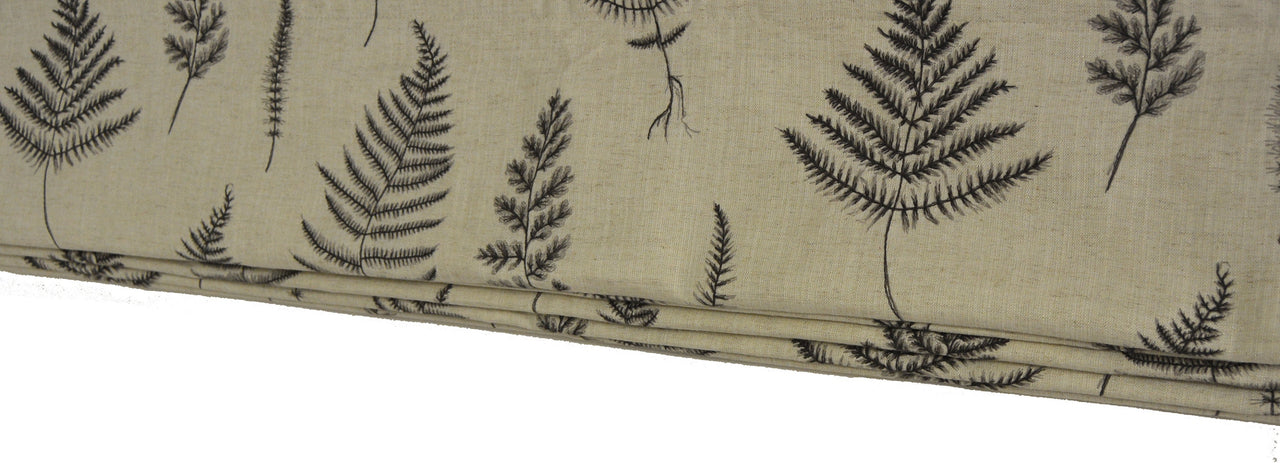 Clarke and Clarke - Lorelle - Charcoal / Linen - Made To Measure Professionally Made Roman Blind