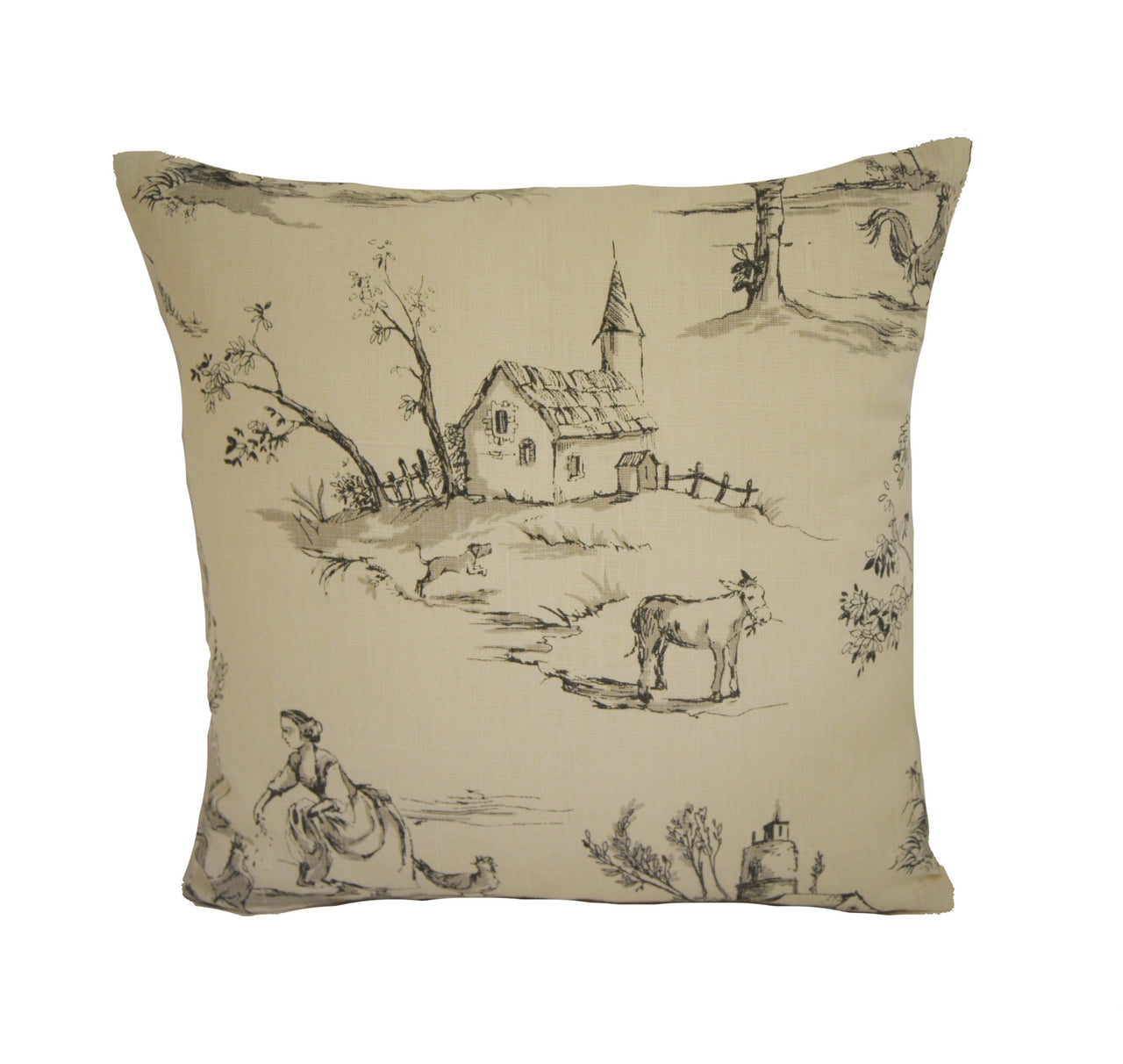 Clarke & Clarke - Helena - Charcoal - Cushion Cover Pillow Throw