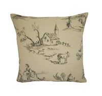 Thumbnail for Clarke & Clarke - Helena - Charcoal - Cushion Cover Pillow Throw