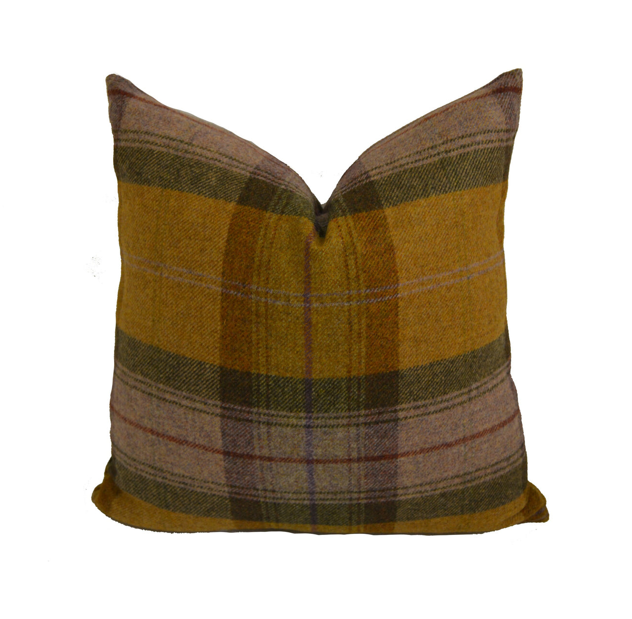 Art Of The Loom  - Wool Plaid - Autumn Gold - Stunning Cushion Covers Pillow/Throw