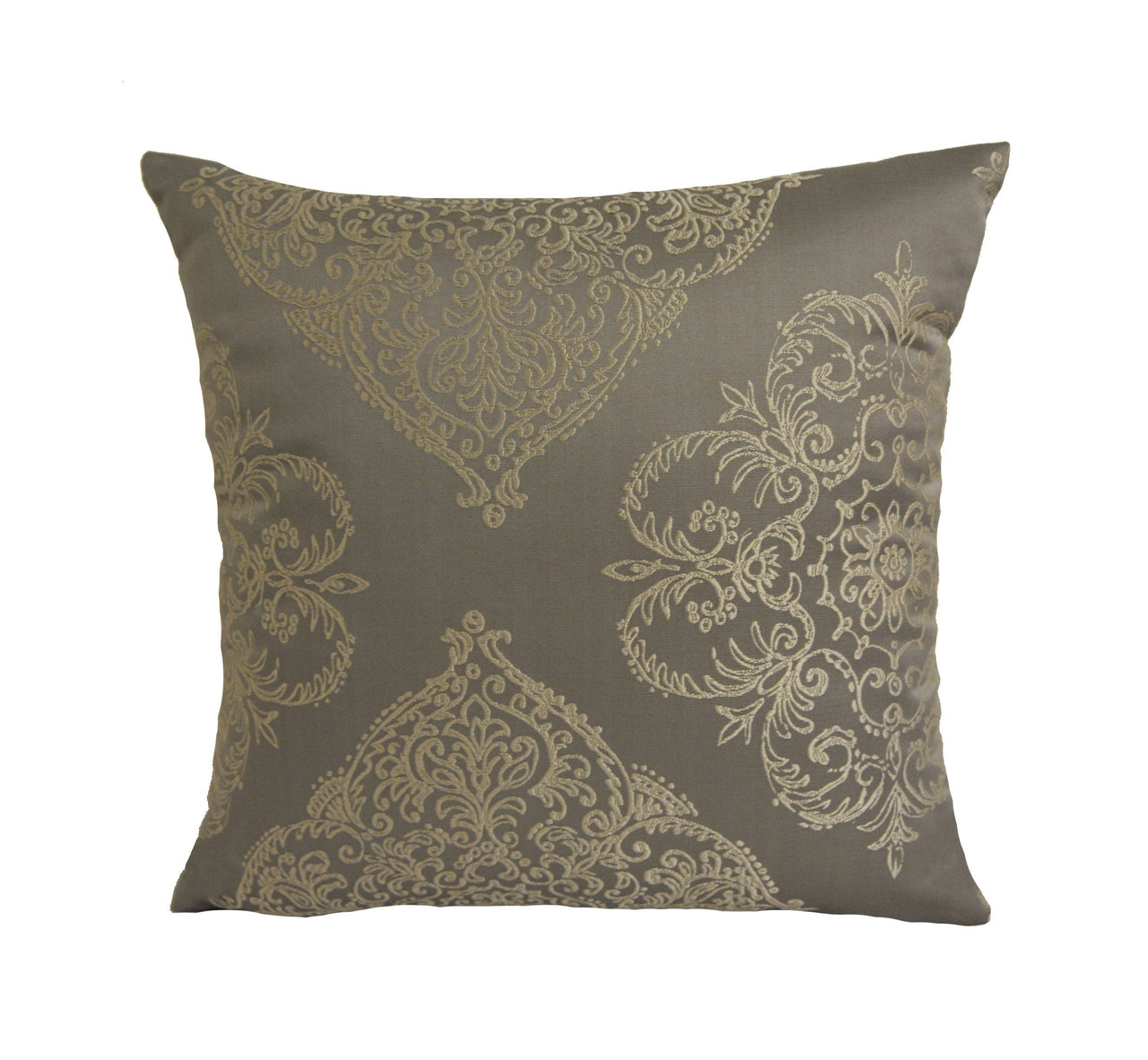 Prestigious - Adella - Taupe - Majestic Metallic Baroque Cushion Cover - Handmade Throw Pillow Designer Home Decor