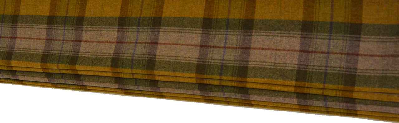 Art of the Loom - Wool Plaid - Autumn Gold - Made To Measure Professionally Made Roman Blind