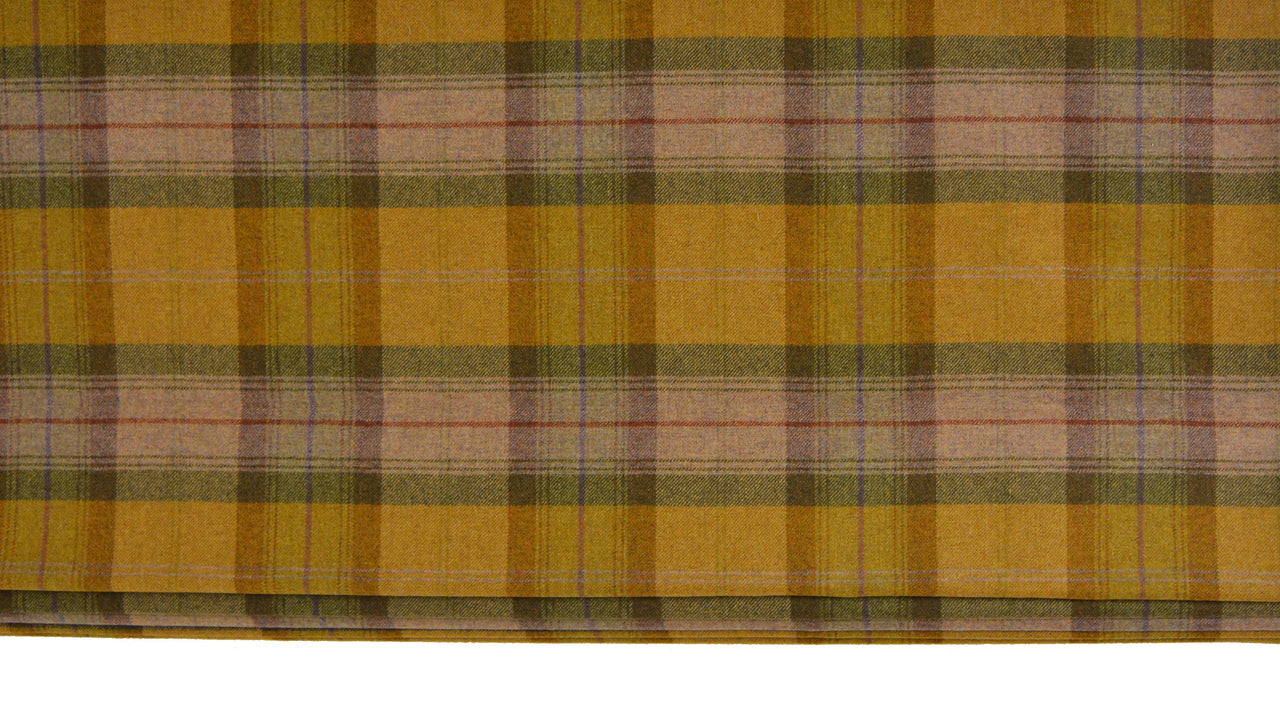 Art of the Loom - Wool Plaid - Autumn Gold - Made To Measure Professionally Made Roman Blind