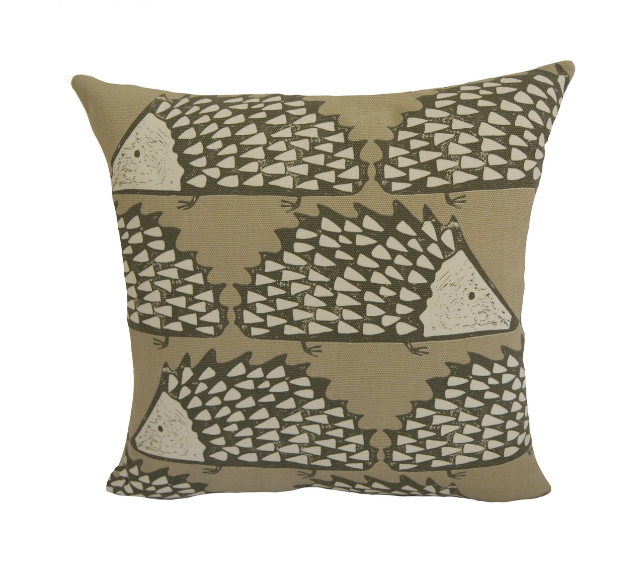 Scion - Spike - Mink - Cute Geometric Hedgehog Cushion Cover Handmade Throw Pillow Designer Home Decor