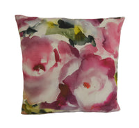 Thumbnail for Voyage - Rosa - Peony - Abstract Watercolour Rose Cushion Cover - Handmade Throw Pillow Designer Home Decor