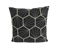 Thumbnail for Scion - Aikyo - Midnight - Scandi & Japanese Geometric Embroidered Cushion Cover - Handmade Throw Pillow - Designer Home Decor