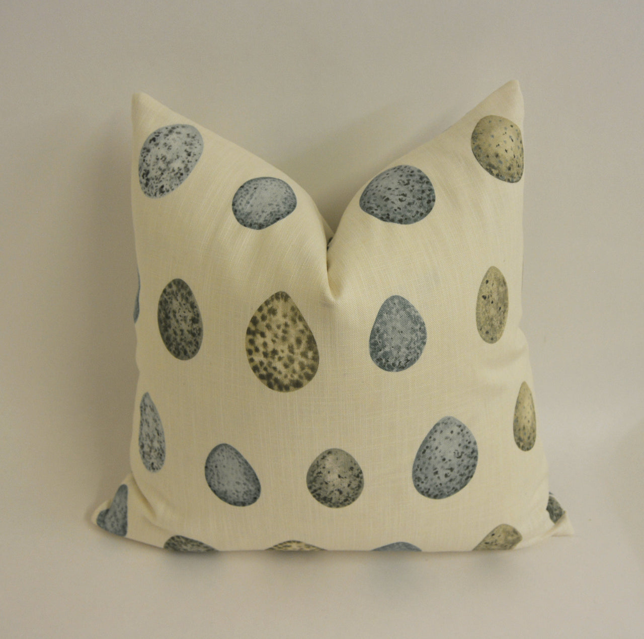 Sanderson - Nest Egg - Eggshell / Ivory - Cushion Cover Throw Pillow Designer Home Decor