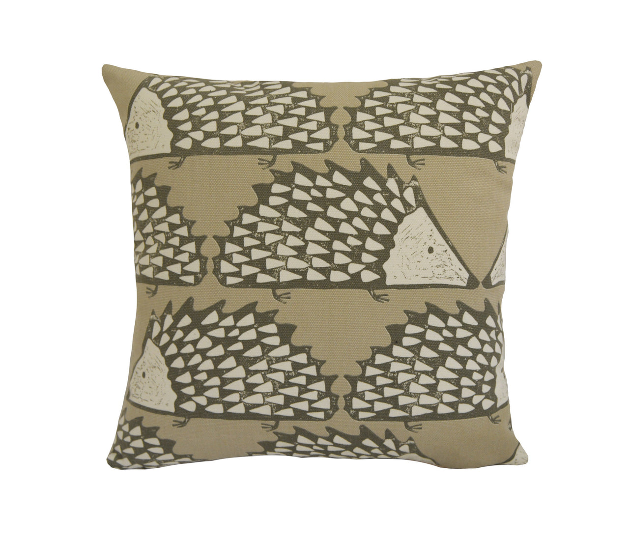 Scion - Spike - Mink - Cute Geometric Hedgehog Cushion Cover Handmade Throw Pillow Designer Home Decor