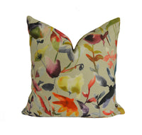 Thumbnail for Voyage - Jayin - Cashew - Playful Watercolour Floral Cushion Cover - Handmade Throw Pillow Designer Home Decor