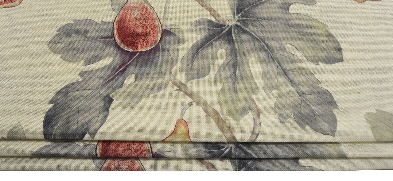 Sanderson - Harvest Fig - Chalk and Orchid - Professionally Made Roman Blind Made to Measure