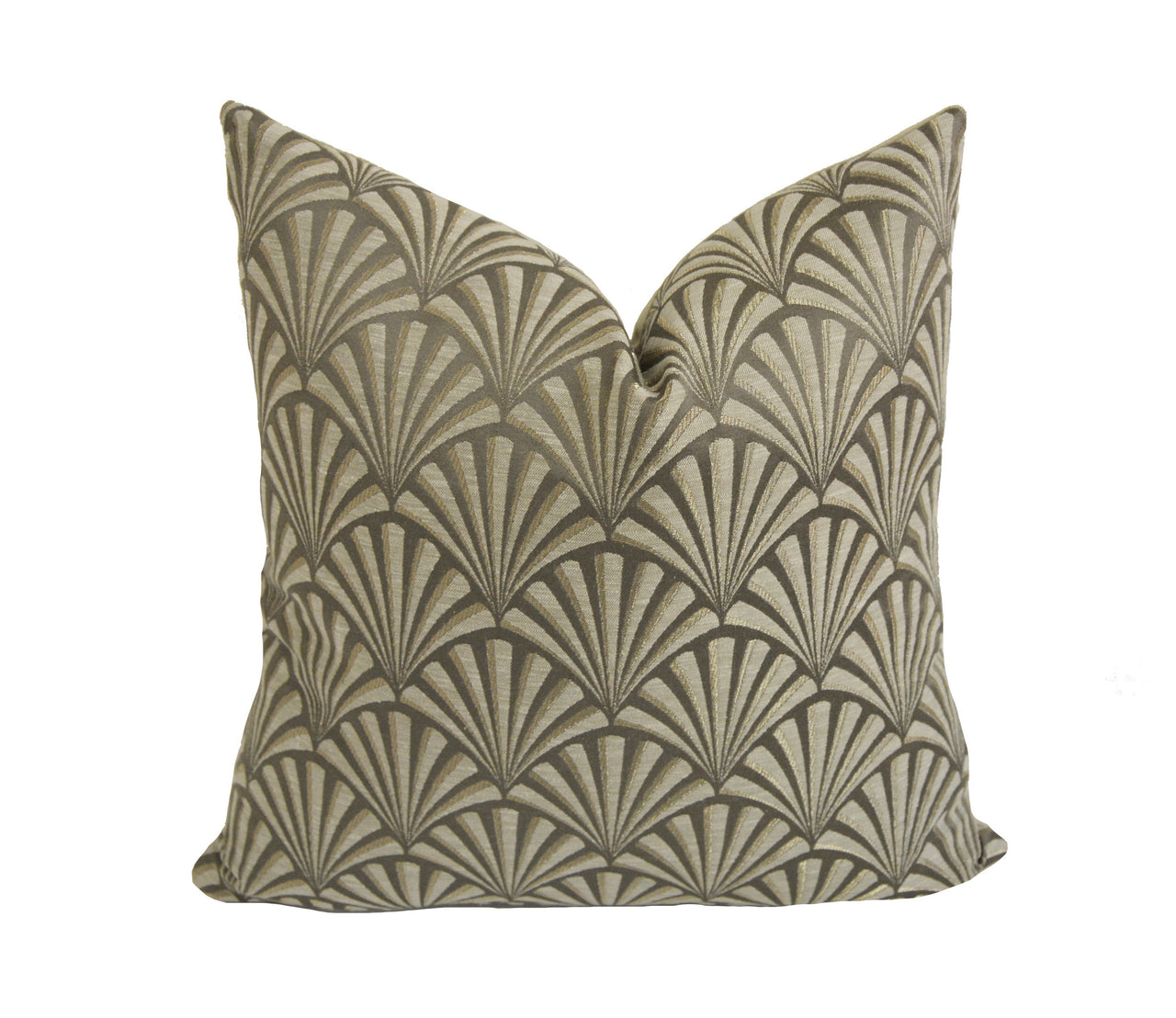 Clarke and Clarke - Chrysler - Mocha - Stunning Art Deco Designer Cushion Cover Throw Pillow