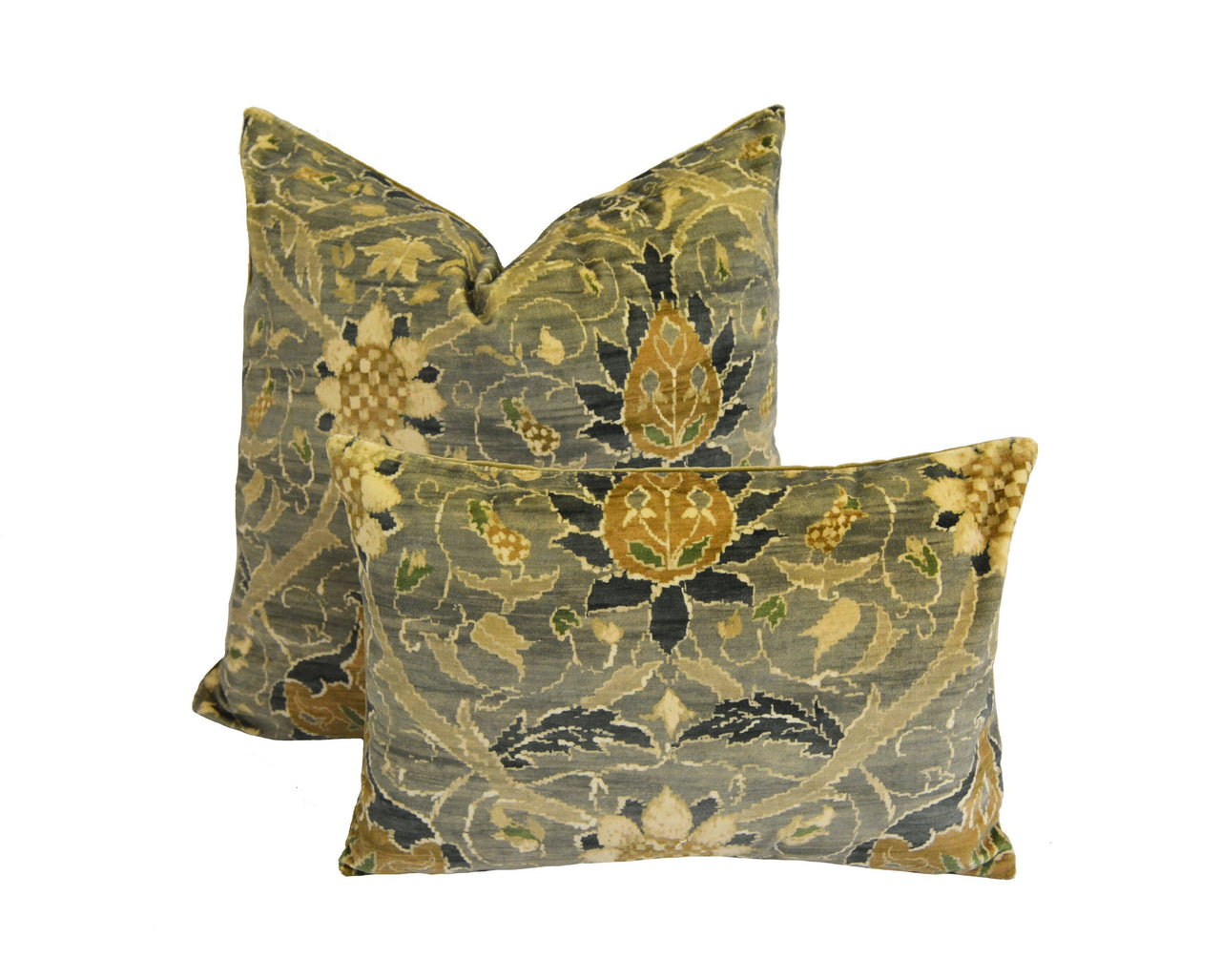 William Morris - Montreal Velvet - Grey / Charcoal -  Cushion Covers Throw Pillow Designer Home Decor