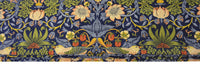 Thumbnail for William Morris - Strawberry thief - Indigo / Mineral - Made To Measure Professionally Made Roman Blind